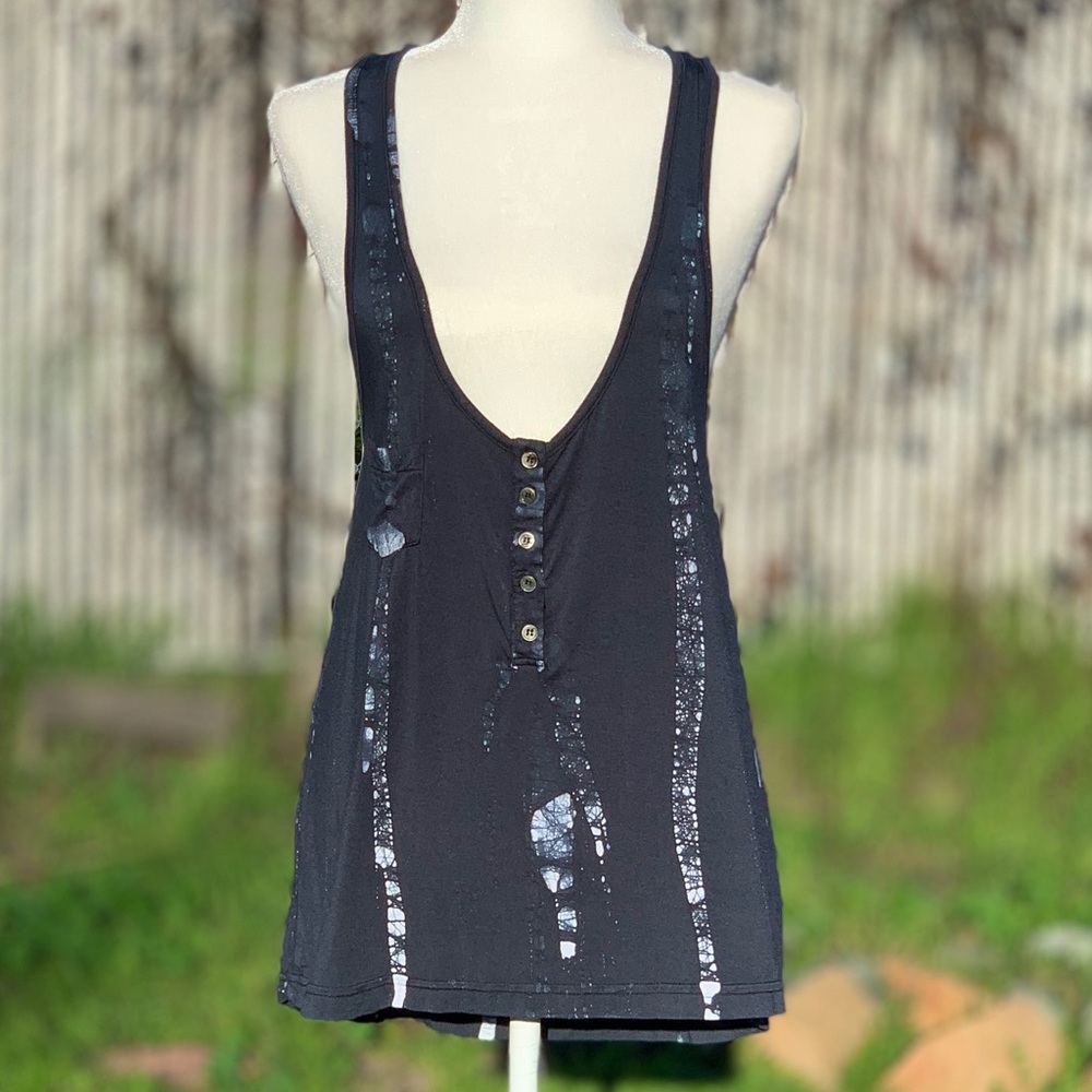 Patterson J. Kincaid Back Zip Blue Tank Top ~ Women’s Medium